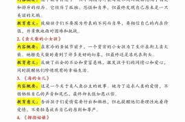 三上语文知识点汇总（安徒生童话、格林童话、稻草人）7页