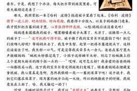 四年级下册语文1-8单元习作精选范文34页