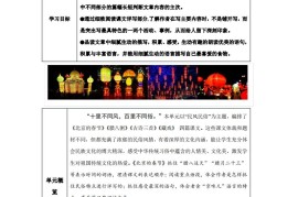 【主题阅读】统编版语文六年级下册第一单元“民风民俗”（主题阅读）