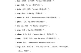 2025秋外研英语四上课堂笔记Unit_5