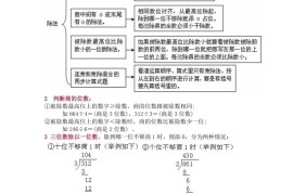 北师大版三年级（下册）数学知识要点归纳