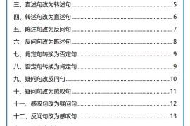 小学小升初语文16类常考句子专项练习（含答案35页）