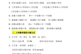 《小学六年级数学知识点归纳》六下数学【北师版】