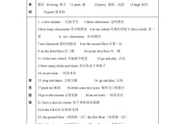 【单元热点难点】译林版（三起）英语五年级上册Unit2Anewstudent教材划重点