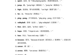 2025秋外研英语四上课堂笔记Unit_1