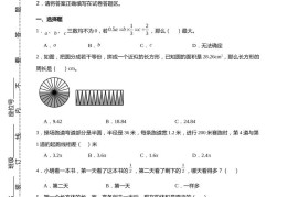 (小升初数学)2024-2025小升初考试押题培优卷人教版A4版