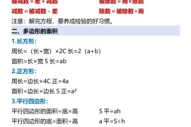 【2025秋新版】五年级数学必备五大重要考点归纳-五上数学