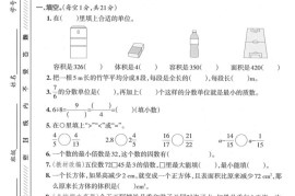 五年级下数学期末拔尖检测卷2