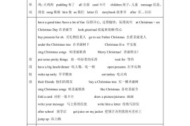 【单元热点难点】译林版（三起）英语五年级上册Unit8AtChristmas教材划重点