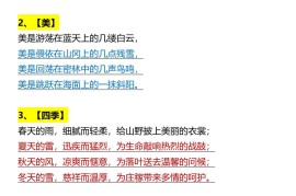 小学生语文暑假练习排比句仿写-小升初语文