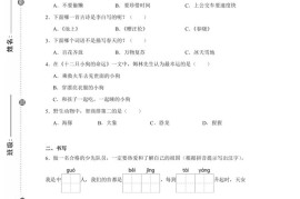 24-25学年一下语文期末试卷四（含答案9页）