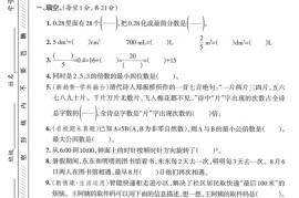 五年级下数学期末拔尖检测卷1
