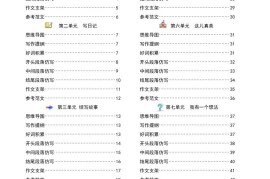 新三上语文同步单元作文专项提升训练（48页）