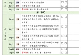 五下语文期末复习单