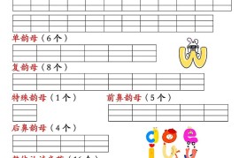 一上语文汉语拼音分类过关检测（含答案7页）