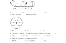 六年级上北师版数学第一单元圆单元测试A卷