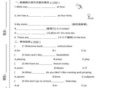 四上译林英语期中拔尖测试卷《译林版》